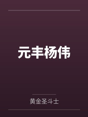 元丰杨伟