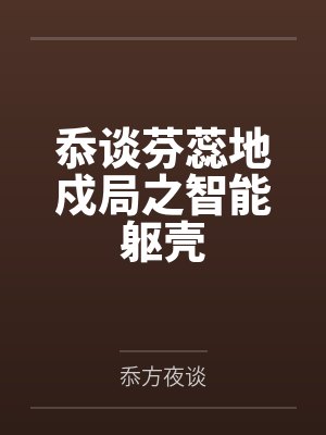 忝谈芬蕊地戍局之智能躯壳