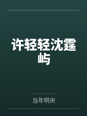 许轻轻沈霆屿