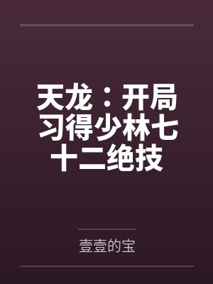 天龙:开局习得少林七十二绝技 天龙:开局习得少林七十二绝技