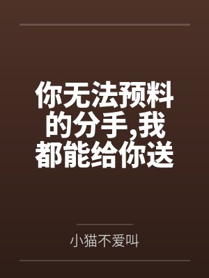 你无法预料的分手我都能给你送上by小猫不爱叫